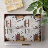 Coffee Pot & Cups Cute Pattern Decoupage Tissue P Tissuepapier (Geschenk)