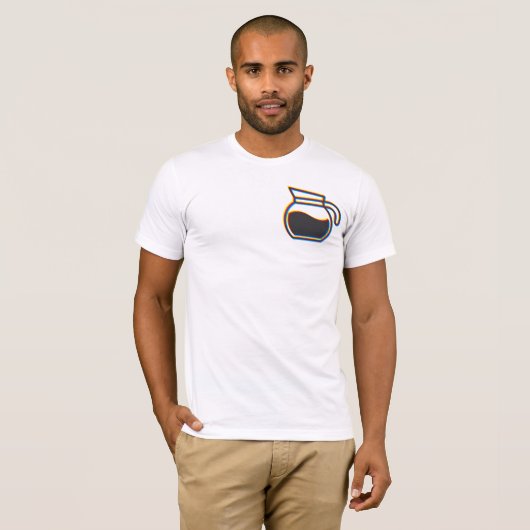 Coffee Pot Glitch T-shirt (Voorkant volledig)