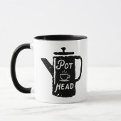 Coffee Pot Head - Coffee Funny Coffee Combo Mok (Links)