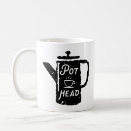 Coffee Pot Head - Coffee Funny Coffee Combo Mok