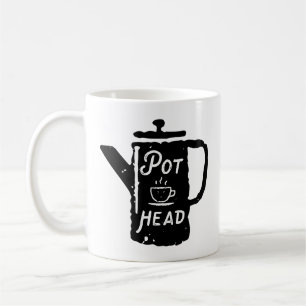 Coffee Pot Head - Coffee Funny Coffee Combo Mok