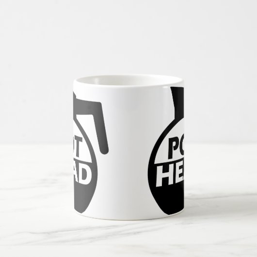 Coffee Pot Head Funny Mug Caffeine Koffiemok (Center)