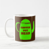 COFFEE POT HEAD grappig cadeauidee Koffiemok (Links)