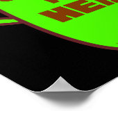 COFFEE POT HEAD grappig cadeauidee Poster (Hoek)