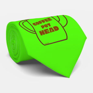 COFFEE POT HEAD grappig cadeauidee Stropdas