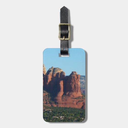 Coffee Pot Rock I in Sedona Arizona Bagagelabel (Voorkant verticaal)