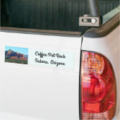 Coffee Pot Rock I in Sedona Arizona Bumpersticker (Op Truck)