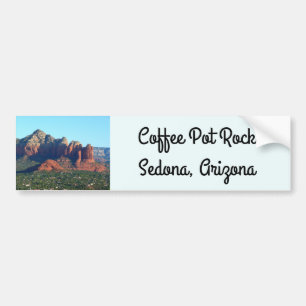 Coffee Pot Rock I in Sedona Arizona Bumpersticker