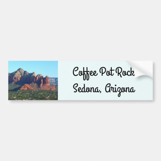 Coffee Pot Rock I in Sedona Arizona Bumpersticker (Voorkant)
