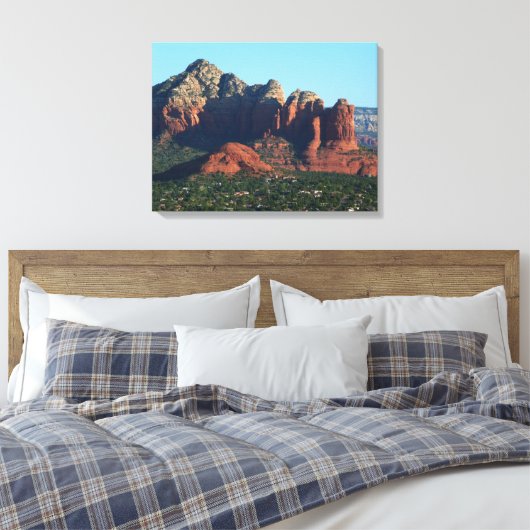 Coffee Pot Rock I in Sedona Arizona Canvas Afdruk (Insitu (Slaapkamer))