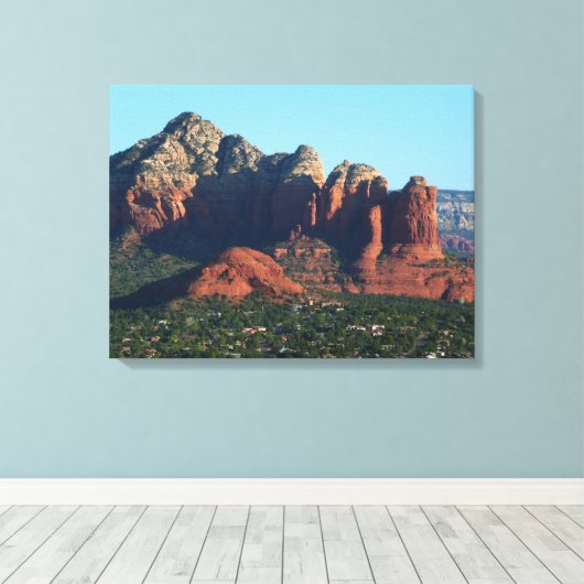 Coffee Pot Rock I in Sedona Arizona Canvas Afdruk (Insitu (Houten vloer))