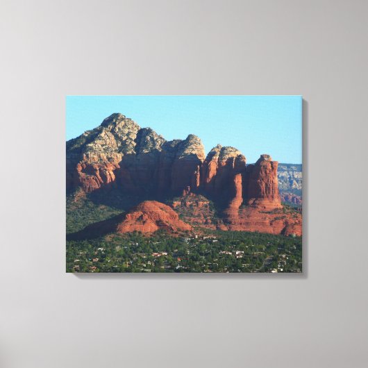 Coffee Pot Rock I in Sedona Arizona Canvas Afdruk (Voorkant)