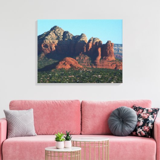Coffee Pot Rock I in Sedona Arizona Canvas Afdruk (Insitu (Woonkamer))