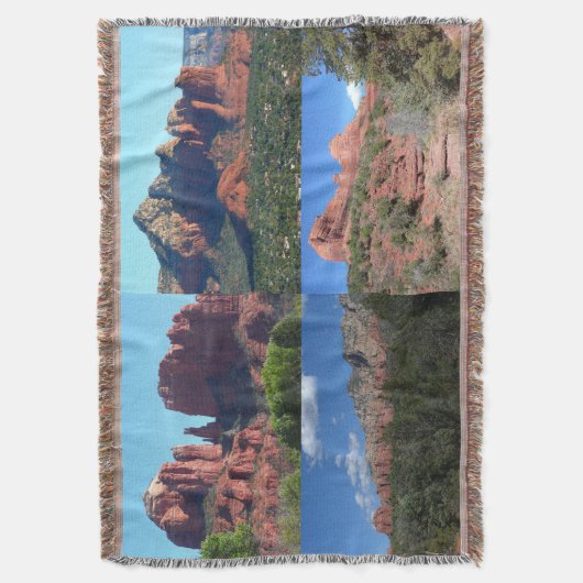 Coffee Pot Rock I in Sedona Arizona Deken (Voorkant Verticaal)