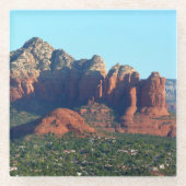 Coffee Pot Rock I in Sedona Arizona Glazen Onderzetter (Voorkant)