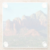 Coffee Pot Rock I in Sedona Arizona Glazen Onderzetter (Achterkant)