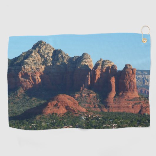 Coffee Pot Rock I in Sedona Arizona Golfhanddoek (Horizontaal)