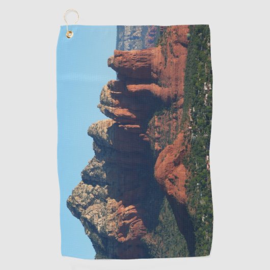 Coffee Pot Rock I in Sedona Arizona Golfhanddoek (Voorkant)