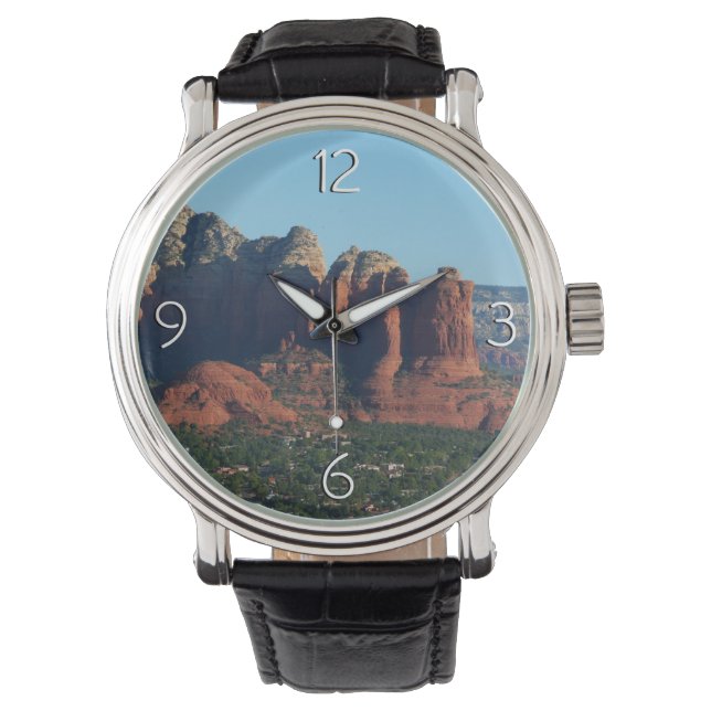 Coffee Pot Rock I in Sedona Arizona Horloge (Voorkant)
