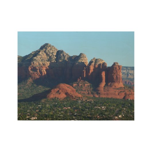 Coffee Pot Rock I in Sedona Arizona Houten Poster (Voorkant)