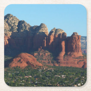 Coffee Pot Rock I in Sedona Arizona Kartonnen Onderzetters