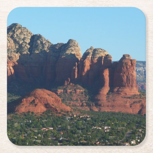 Coffee Pot Rock I in Sedona Arizona Kartonnen Onderzetters (Voorkant)