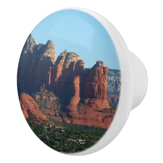 Coffee Pot Rock I in Sedona Arizona Keramische Knop (Rechts)
