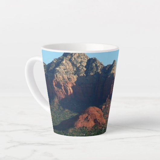 Coffee Pot Rock I in Sedona Arizona Latte Mok (Linkerhoek)