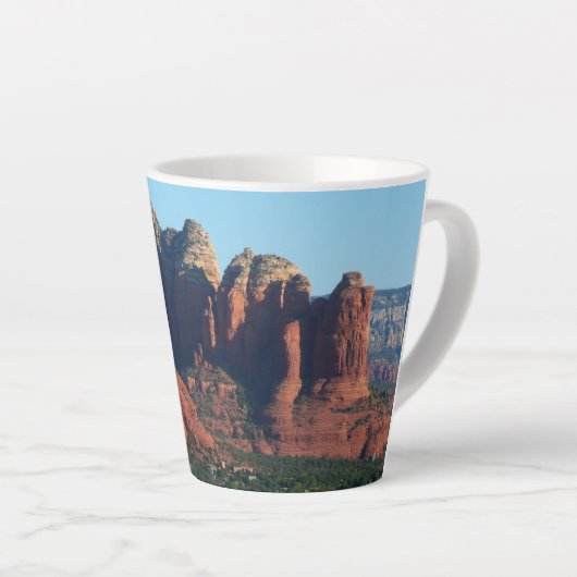 Coffee Pot Rock I in Sedona Arizona Latte Mok (Rechterhoek)