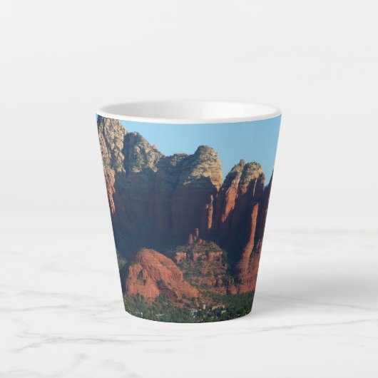 Coffee Pot Rock I in Sedona Arizona Latte Mok (Voorkant)