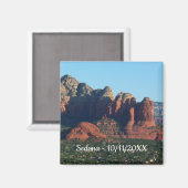 Coffee Pot Rock I in Sedona Arizona Magneet (Voorkant / Achterkant)