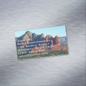 Coffee Pot Rock I in Sedona Arizona Magnetisch Visitekaartje (Voorbeeld)