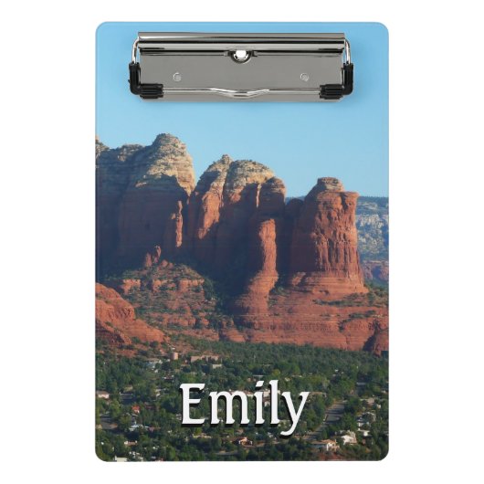 Coffee Pot Rock I in Sedona Arizona Mini Klembord (Voorkant)