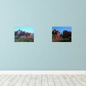 Coffee Pot Rock I in Sedona Arizona Muurkunst Sets (Houten vloer)