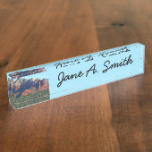 Coffee Pot Rock I in Sedona Arizona Naambordje (Zijkant)