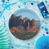 Coffee Pot Rock I in Sedona Arizona Papieren Bordje (Feest)