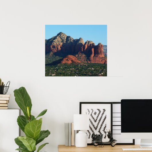 Coffee Pot Rock I in Sedona Arizona Poster (Thuiskantoor)