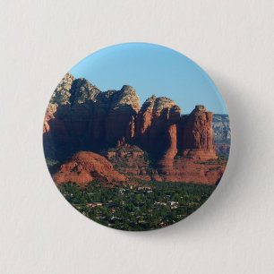 Coffee Pot Rock I in Sedona Arizona Ronde Button 5,7 Cm