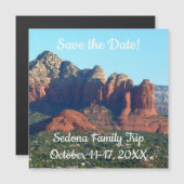 Coffee Pot Rock I in Sedona Arizona Save the Date (Voorkant / Achterkant)