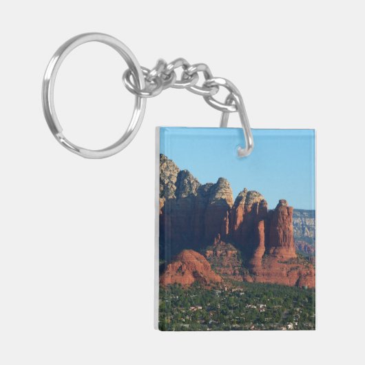 Coffee Pot Rock I in Sedona Arizona Sleutelhanger (Voorkant Links)