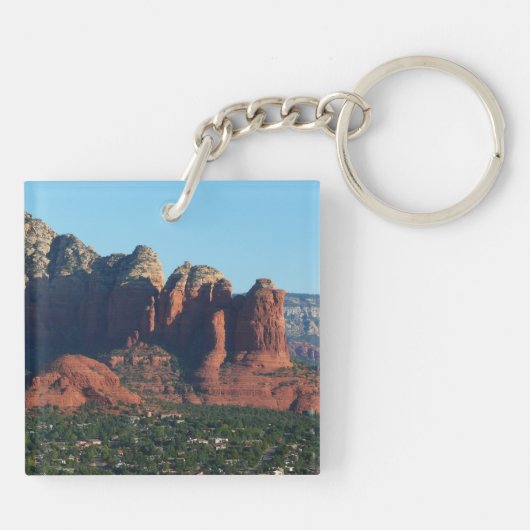 Coffee Pot Rock I in Sedona Arizona Sleutelhanger (Achterkant)