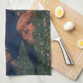 Coffee Pot Rock I in Sedona Arizona Theedoek (Quarter Fold)