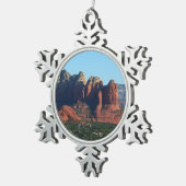 Coffee Pot Rock I in Sedona Arizona Tin Sneeuwvlok Ornament (Rechts)