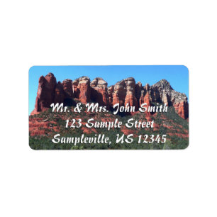 Coffee Pot Rock II in Sedona Arizona Etiket