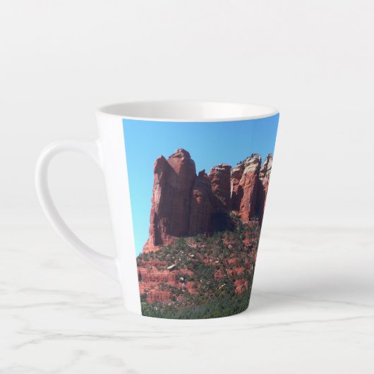 Coffee Pot Rock II in Sedona Arizona Latte Mok (Links)