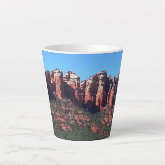 Coffee Pot Rock II in Sedona Arizona Latte Mok (Voorkant)