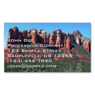 Coffee Pot Rock II in Sedona Arizona Magnetisch Visitekaartje