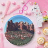 Coffee Pot Rock II in Sedona Arizona Papieren Bordje (Feest)