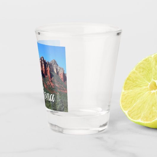 Coffee Pot Rock II in Sedona Arizona Shot Glas (Rechts)
