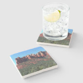 Coffee Pot Rock II in Sedona Arizona Stenen Onderzetter (Zijkant)